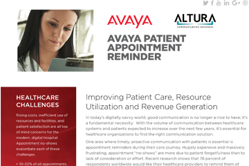 Avaya Patient Appointment Reminder