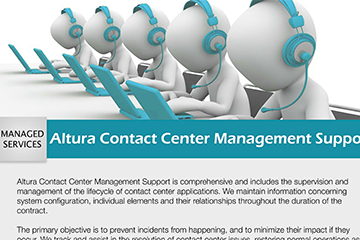 Altura Contact Center Management Support
