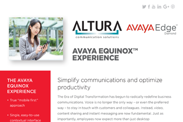 Avaya Equinox Experience